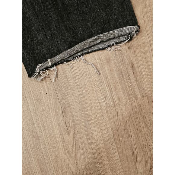 Vintage Y2K RocaWear Baggy Wide Leg Skater Jeans Red Embroidered Black 38X28 - Picture 9 of 11